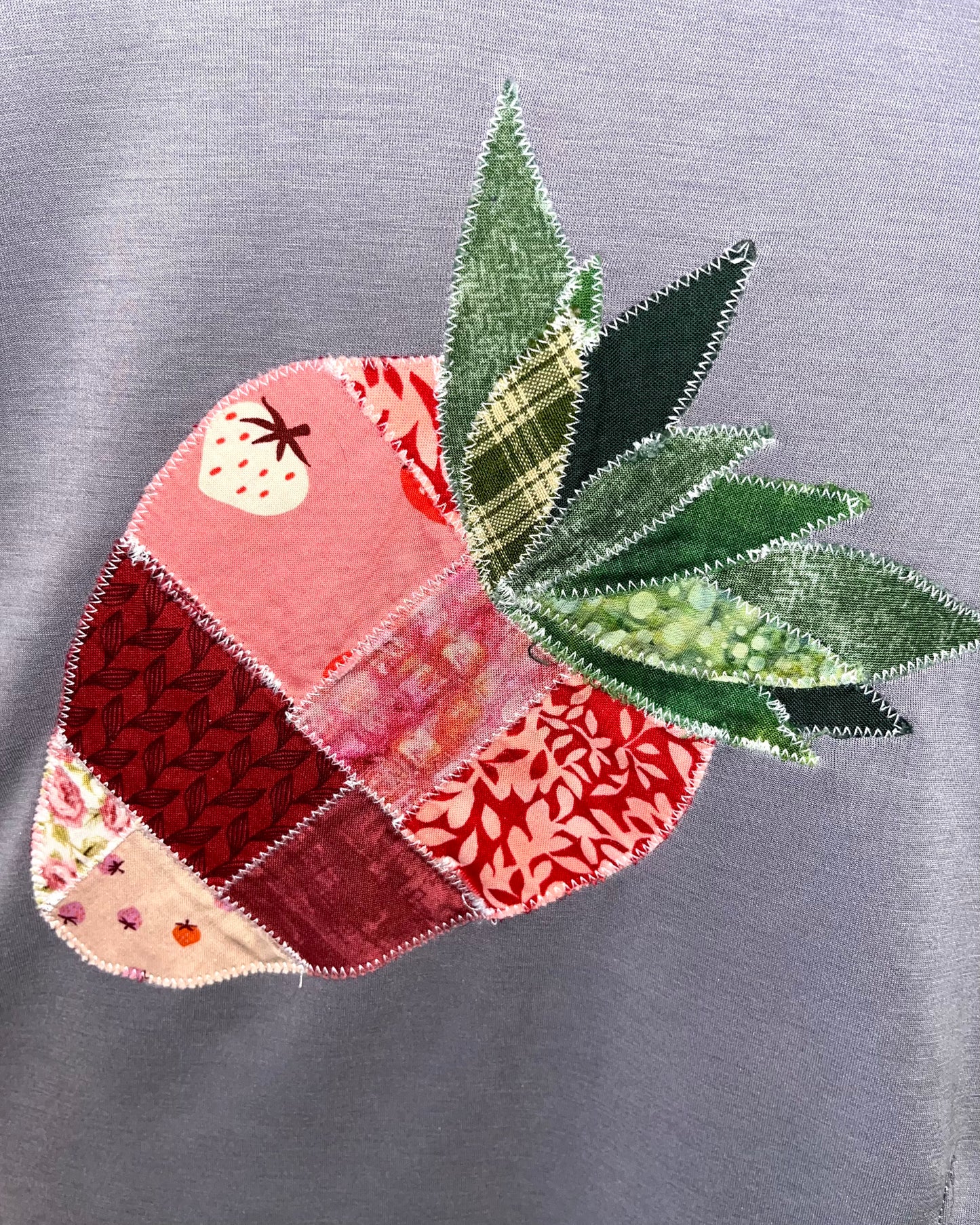 Purple Strawberry Crewneck