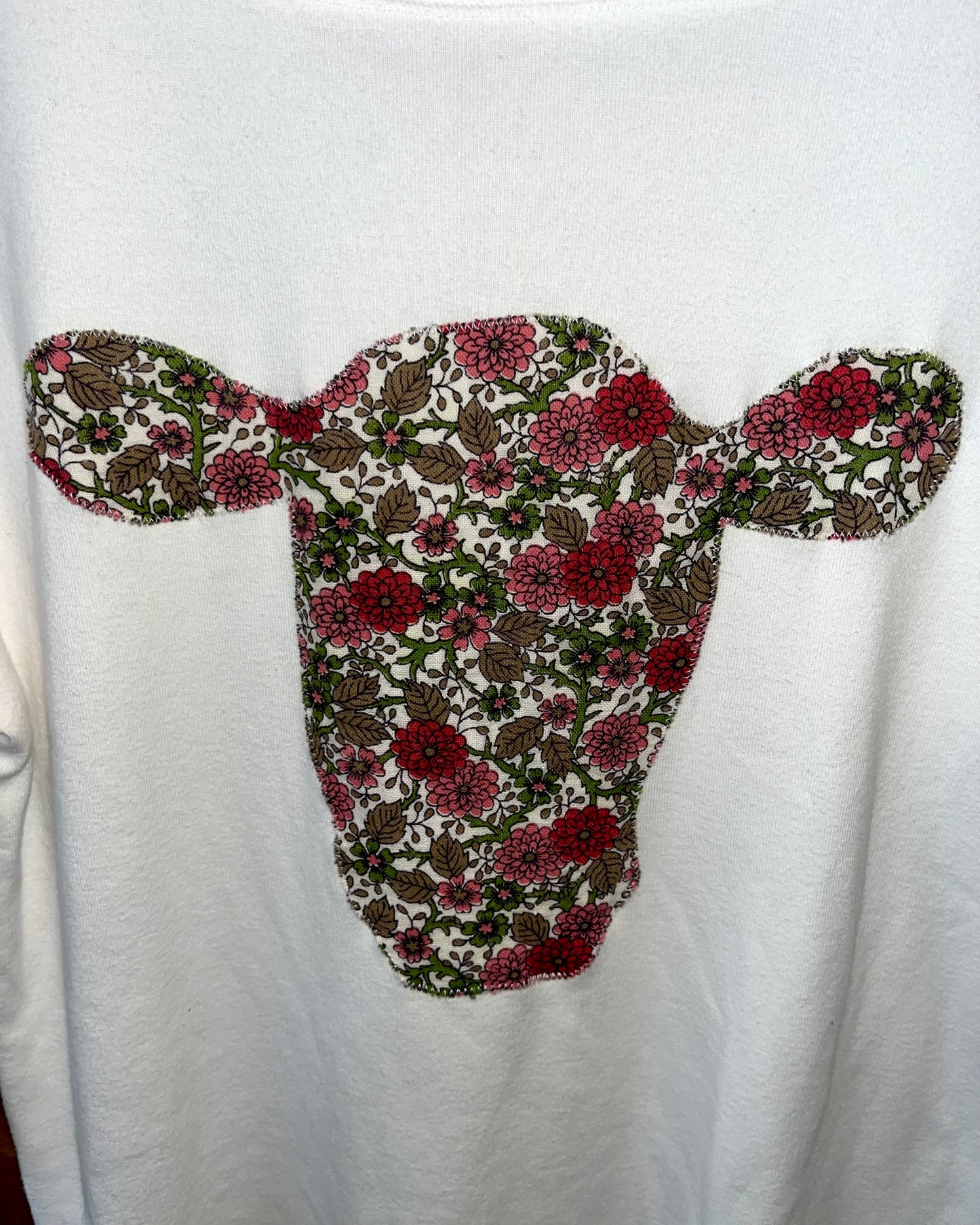Feedsack Cow 3/4 Sleeve