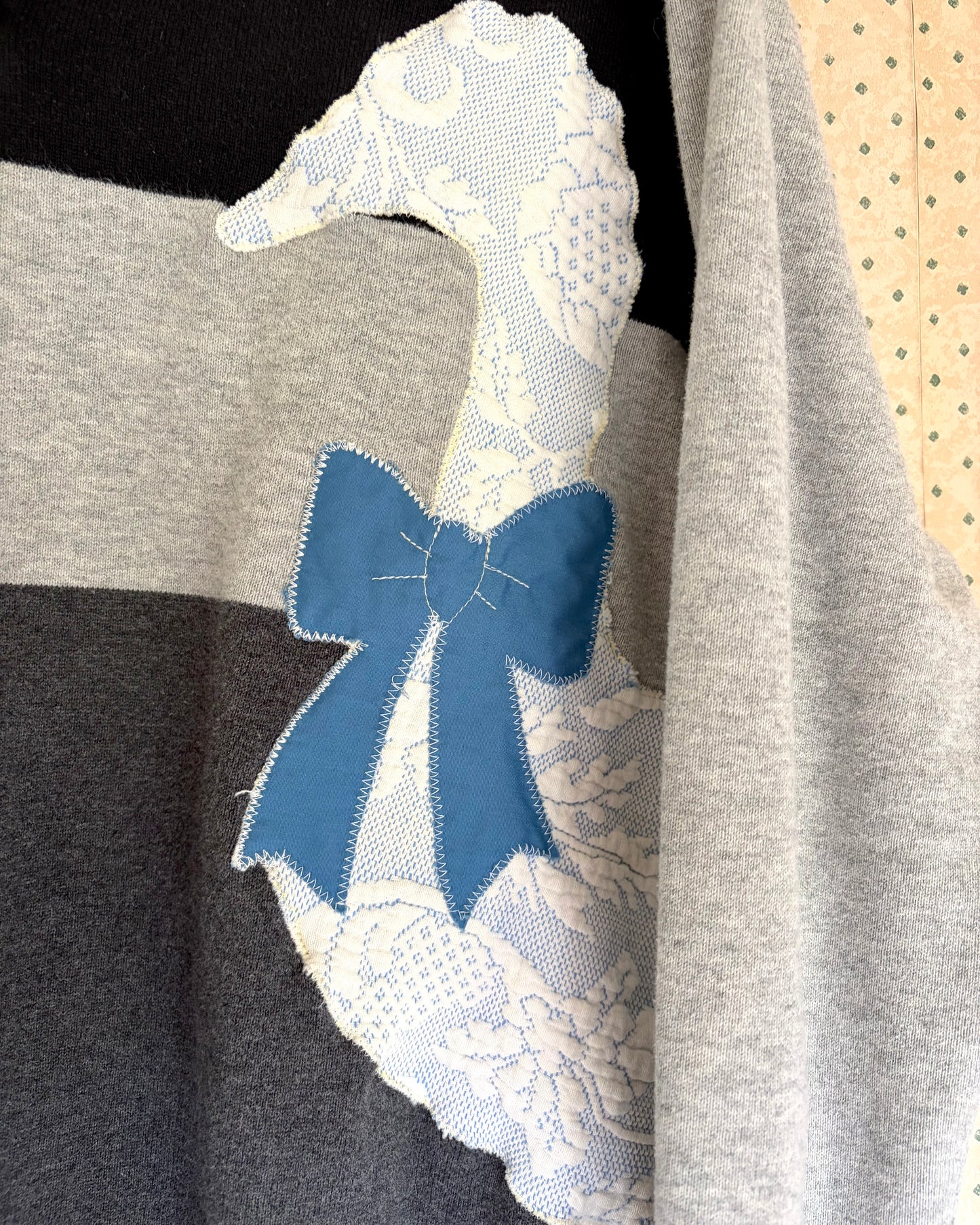 Blue Goose with Bow