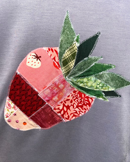 Purple Strawberry Crewneck