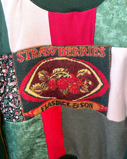 Patchwork Strawberry Crewneck