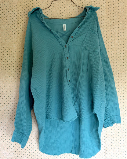 Teal Quilty Cow
