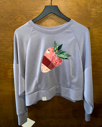 Purple Strawberry Crewneck